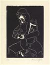 MARC CHAGALL Group of 6 wood engravings.